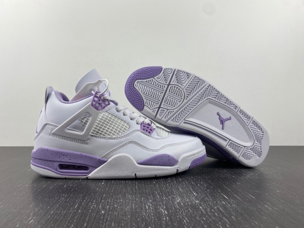 Men's Running weapon Air Jordan 4 White/Purple Shoes CT8527-115 0166